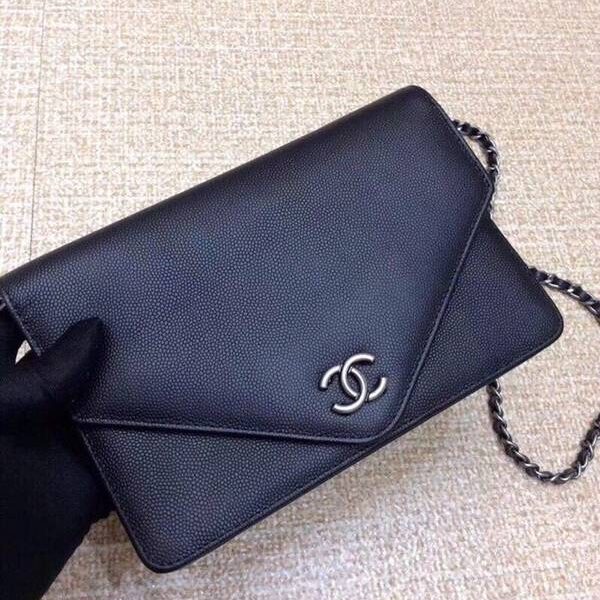 奢侈品chanel挎包chanel 進口牛皮口蓋woc斜挎包 A82719xxqb11083