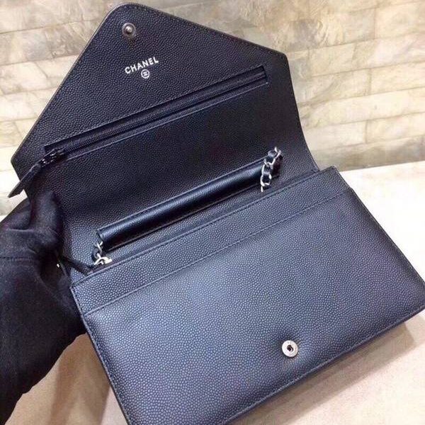 奢侈品chanel挎包chanel 進口牛皮口蓋woc斜挎包 A82719xxqb11083