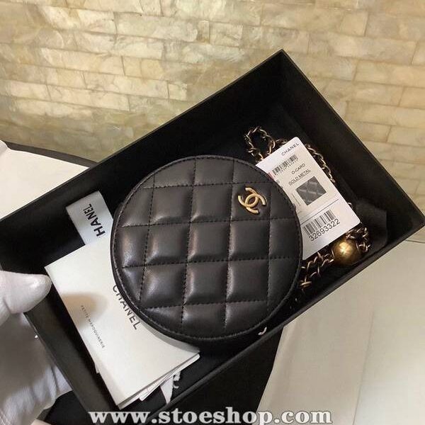 高仿精品chanel挎包chanel mini金球小圓餅 配原版五金和義大利羊皮 精緻的零錢包xxqb11084