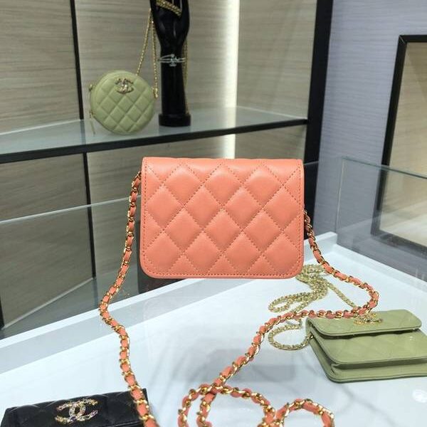 最高等級chanel挎包chanel 2021新品 彩鑽woc mimi包 精緻的小羊皮 經典的菱格紋 AP1942Yxxqb11200
