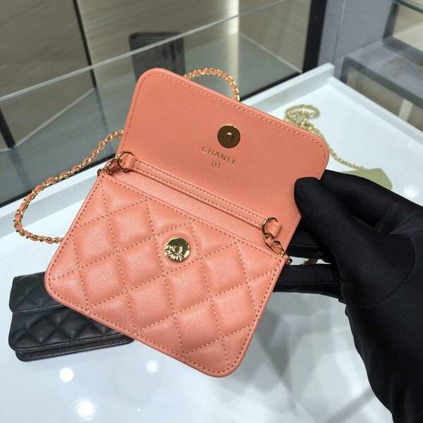 最高等級chanel挎包chanel 2021新品 彩鑽woc mimi包 精緻的小羊皮 經典的菱格紋 AP1942Yxxqb11200