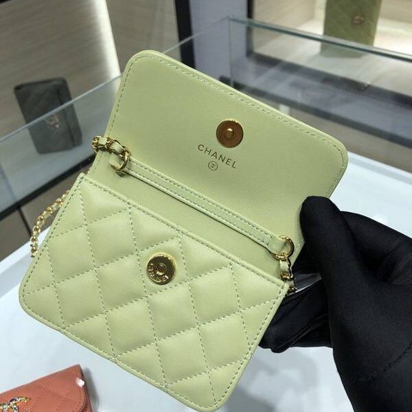 高仿名牌包chanel挎包chanel 2021新品 彩鑽woc mimi包 精緻的小羊皮 經典的菱格紋 AP1942Yxxqb11201
