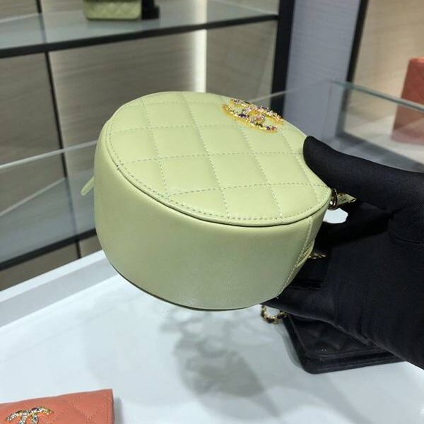 高仿精品批發chanel挎包chanel 2021新品 彩鑽woc mimi包 精緻的小羊皮 經典的菱格紋 AP1942Yxxqb11203