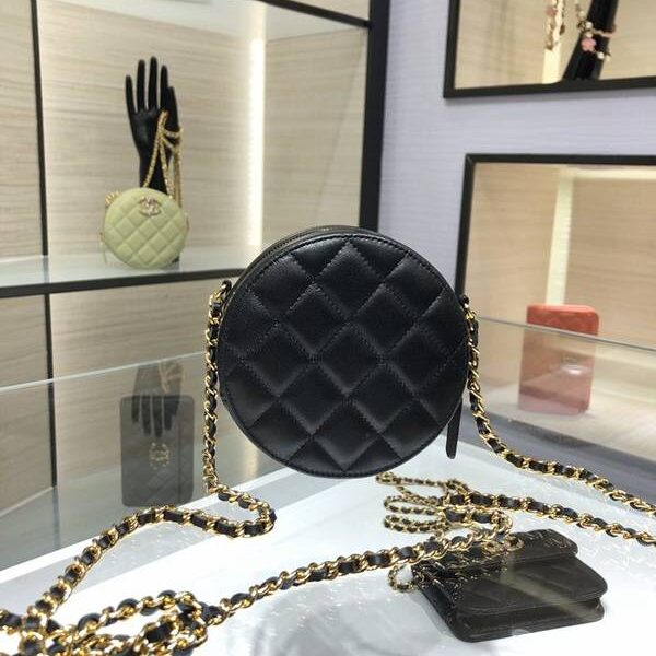 高仿包chanel挎包chanel 2021新品 彩鑽woc mimi包 精緻的小羊皮 經典的菱格紋 AP1942Yxxqb11205