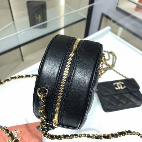 高仿包chanel挎包chanel 2021新品 彩鑽woc mimi包 精緻的小羊皮 經典的菱格紋 AP1942Yxxqb11205