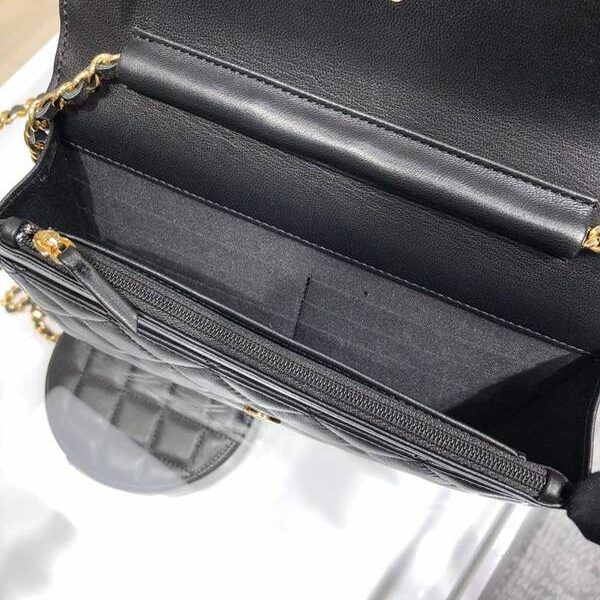 顶级高仿chanel挎包chanel 2021新品 彩鑽Woc包 精緻的小羊皮 經典的菱格紋 AP1943Yxxqb11208
