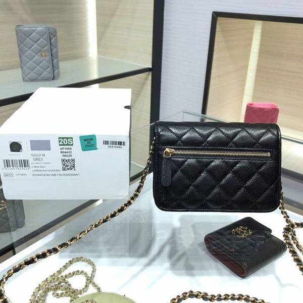 奢侈品a貨chanel挎包chanel 2020新品 mini woc 經典菱格 魚子醬 AP1649Yxxqb11209