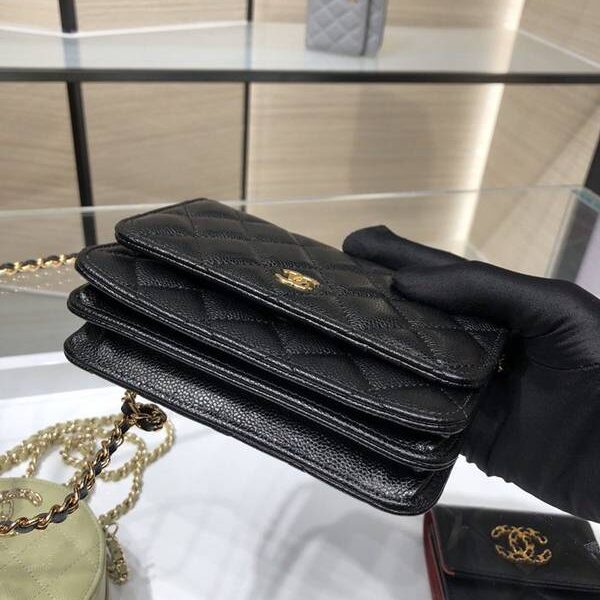 奢侈品a貨chanel挎包chanel 2020新品 mini woc 經典菱格 魚子醬 AP1649Yxxqb11209