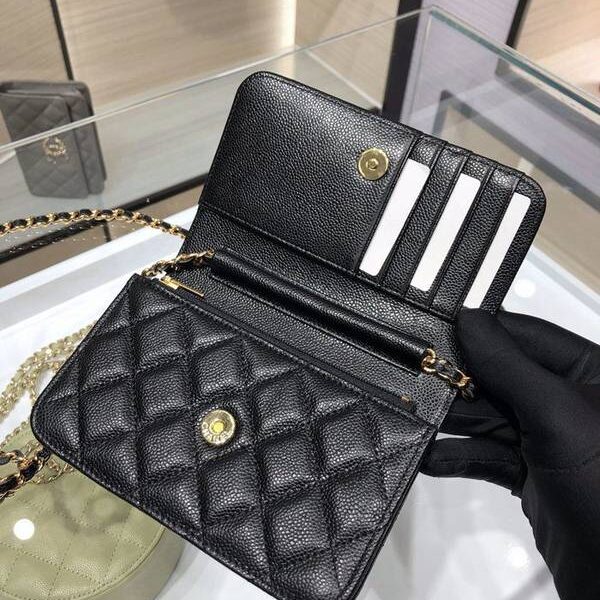奢侈品a貨chanel挎包chanel 2020新品 mini woc 經典菱格 魚子醬 AP1649Yxxqb11209