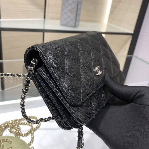 高仿精品chanel挎包chanel 2020新品 mini woc 經典菱格 魚子醬 AP1649Yxxqb11210