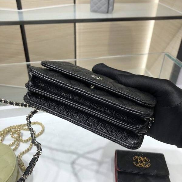 高仿精品chanel挎包chanel 2020新品 mini woc 經典菱格 魚子醬 AP1649Yxxqb11210