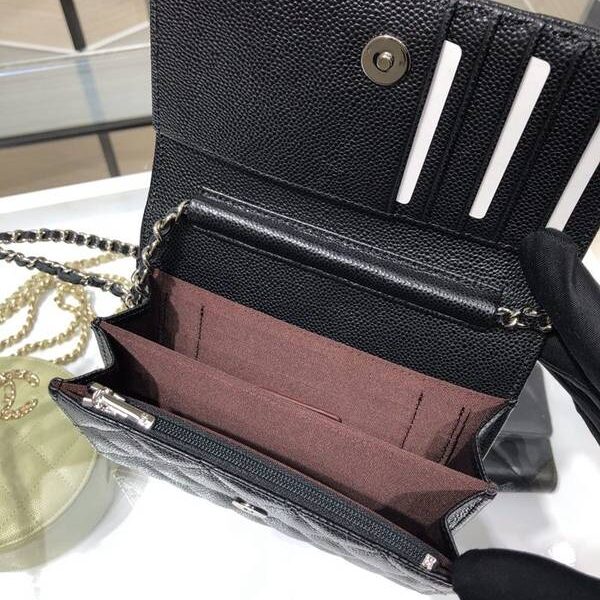 高仿精品chanel挎包chanel 2020新品 mini woc 經典菱格 魚子醬 AP1649Yxxqb11210