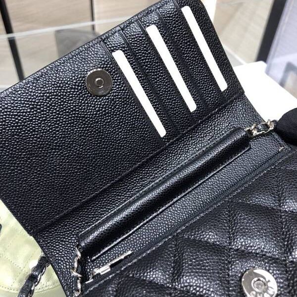 高仿精品chanel挎包chanel 2020新品 mini woc 經典菱格 魚子醬 AP1649Yxxqb11210