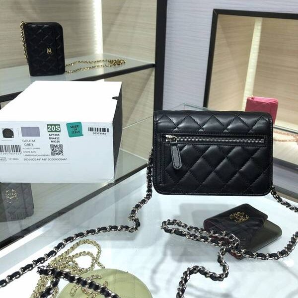 高仿包包chanel挎包chanel 2020新品 mini woc 經典菱格 魚子醬 AP1649Yxxqb11211