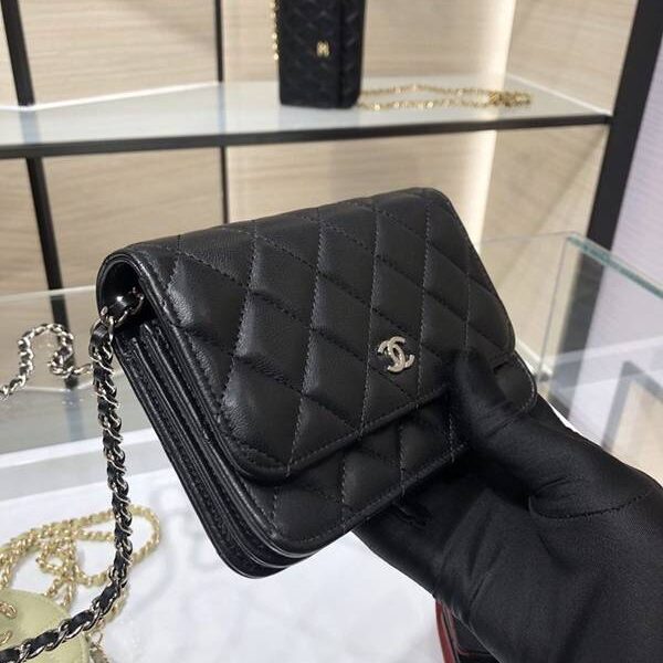 高仿包包chanel挎包chanel 2020新品 mini woc 經典菱格 魚子醬 AP1649Yxxqb11211