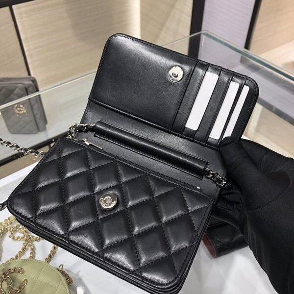 高仿包包chanel挎包chanel 2020新品 mini woc 經典菱格 魚子醬 AP1649Yxxqb11211