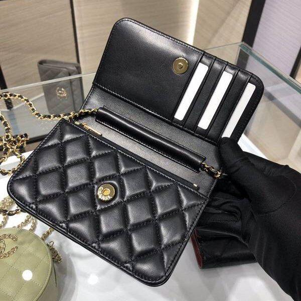 高仿網台灣chanel挎包chanel 2020新品 mini woc 經典菱格 魚子醬 AP1649Yxxqb11212