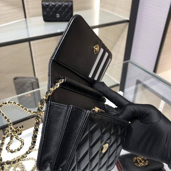 高仿網台灣chanel挎包chanel 2020新品 mini woc 經典菱格 魚子醬 AP1649Yxxqb11212