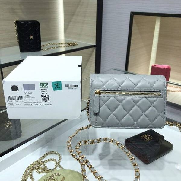 最高等級chanel挎包chanel 2020新品 mini woc 經典菱格 魚子醬 AP1649Yxxqb11214