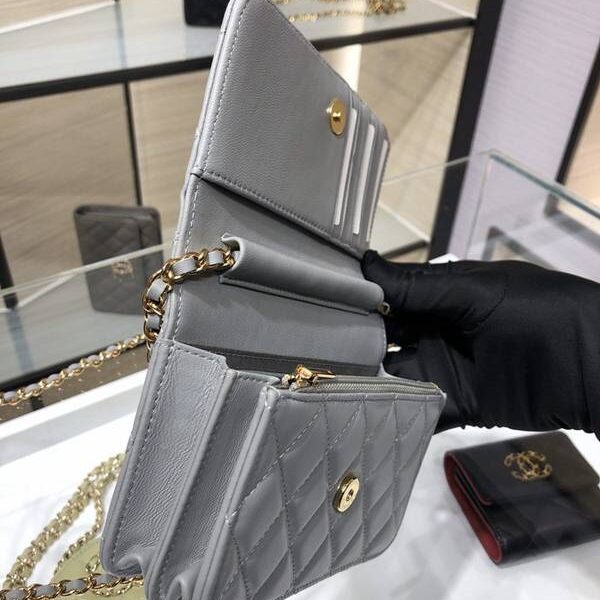 最高等級chanel挎包chanel 2020新品 mini woc 經典菱格 魚子醬 AP1649Yxxqb11214