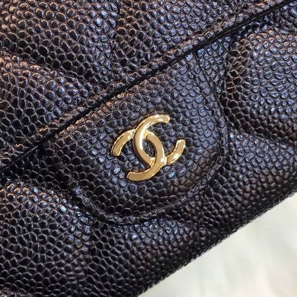 頂級高仿chanel長錢包CHANEL 經典cf長款錢包到貨 荔枝紋的綾格紋路 80758xxqb11252