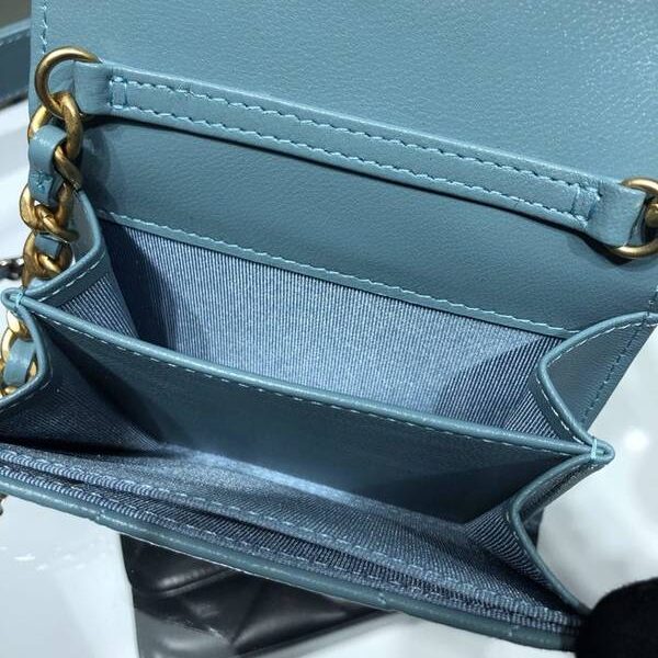 頂級1：1chanel挎包Chanel 2021新品 19系列新款小羊皮 零錢包 卡包 AP1787Axxqb11294