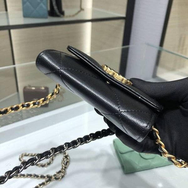 奢侈品chanel挎包Chanel 2021新品 19系列新款小羊皮 零錢包 卡包 AP1787Axxqb11295