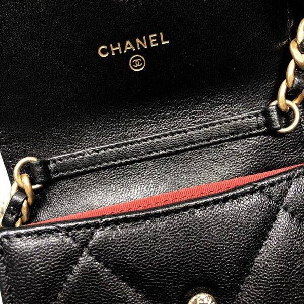 奢侈品chanel挎包Chanel 2021新品 19系列新款小羊皮 零錢包 卡包 AP1787Axxqb11295