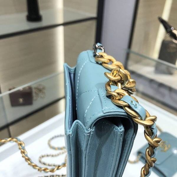 高仿精品chanel挎包Chanel 2021新品 19系列新款小羊皮 零錢包 卡包 AP1787Axxqb11296
