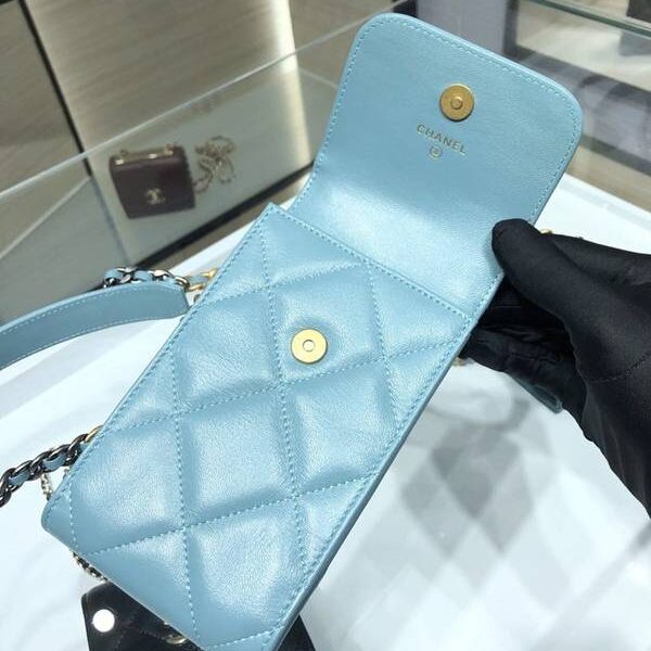 高仿精品chanel挎包Chanel 2021新品 19系列新款小羊皮 零錢包 卡包 AP1787Axxqb11296
