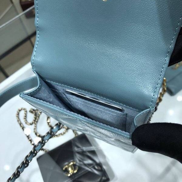 高仿精品chanel挎包Chanel 2021新品 19系列新款小羊皮 零錢包 卡包 AP1787Axxqb11296