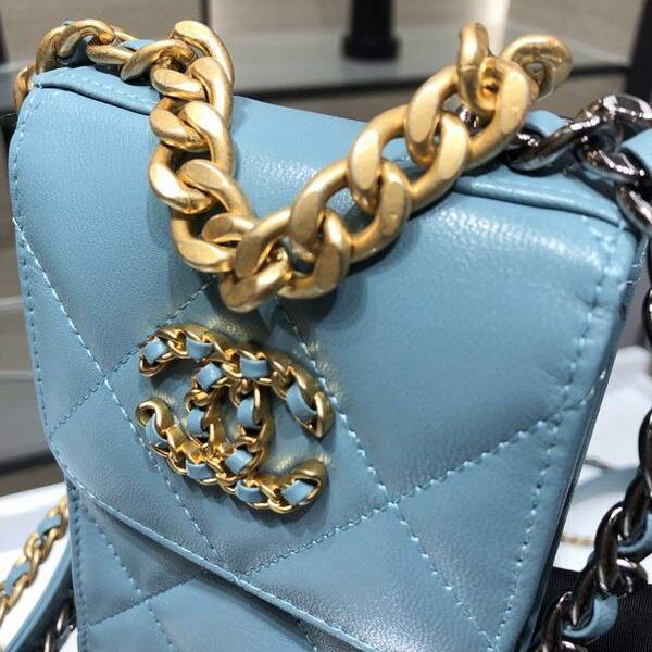高仿精品chanel挎包Chanel 2021新品 19系列新款小羊皮 零錢包 卡包 AP1787Axxqb11296