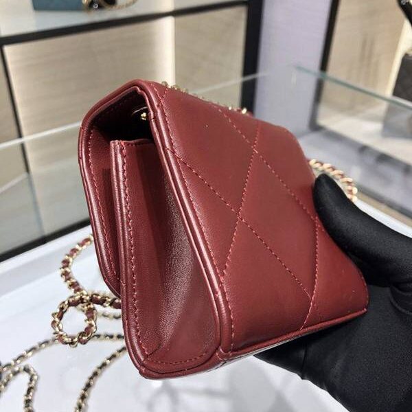 頂級原單chanel挎包Chanel 香奈 大方格新款零錢包 單肩斜挎 金屬牌 旋轉搭扣 進口小羊皮 A81633Yxxqb11298