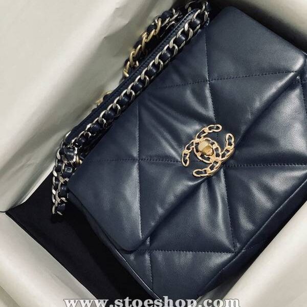 高仿chanel挎包chanel 19新品 bag 明星款 進口山羊皮 做舊金1160xxqb11335