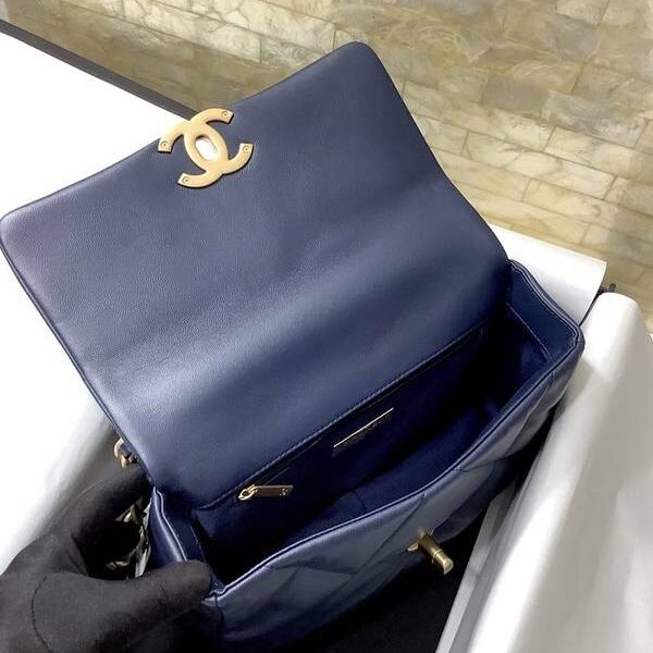 高仿chanel挎包chanel 19新品 bag 明星款 進口山羊皮 做舊金1160xxqb11335