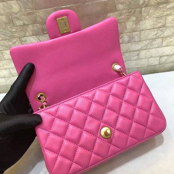 高仿原版chanel挎包chanel2020春夏新款 羊皮金屬球mini CF方胖子金珠可調節斜挎單肩包尺寸18cm 20cm xxqb11338