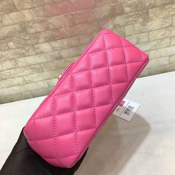 高仿奢侈品chanel挎包chanel2020春夏新款 羊皮金屬球mini CF方胖子金珠可調節斜挎單肩包尺寸18cm 20cm xxqb11339