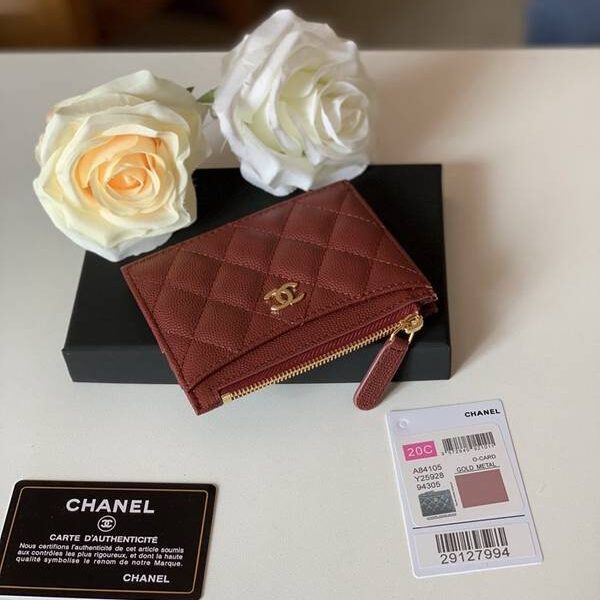 高仿精品chanel卡包名片夾chanel 拉鏈零錢包 卡包 頂級高仿名牌 84105xxqb11364