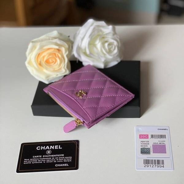 頂級高仿chanel卡包名片夾chanel 拉鏈零錢包 卡包 頂級高仿名牌 84105xxqb11365