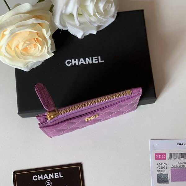 頂級高仿chanel卡包名片夾chanel 拉鏈零錢包 卡包 頂級高仿名牌 84105xxqb11365