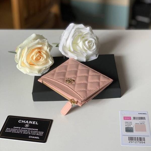 頂級原單chanel卡包名片夾chanel 拉鏈零錢包 卡包 頂級高仿名牌 84105xxqb11366