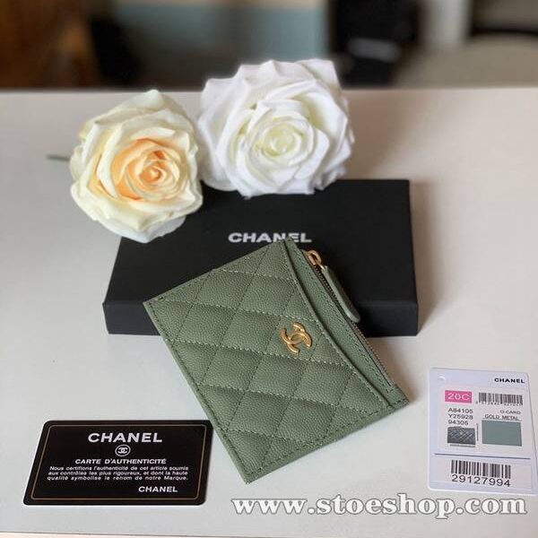 最高等級chanel卡包名片夾chanel 拉鏈零錢包 卡包 頂級高仿名牌 84105xxqb11367