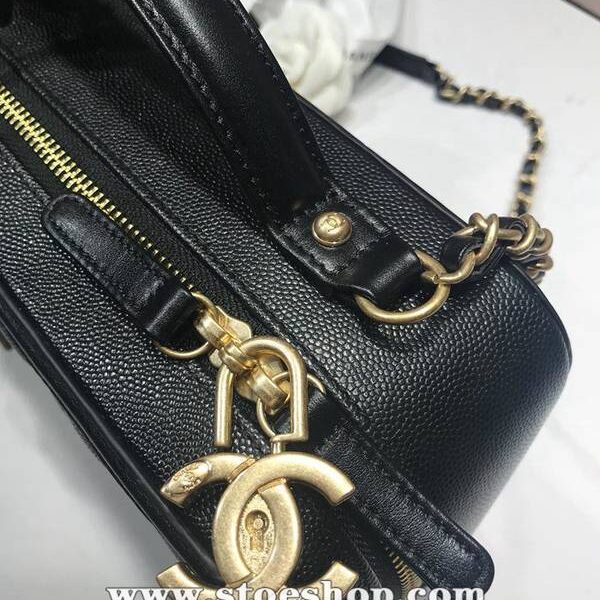 一比一精仿 chanel 化妝包立體感logo原廠魚子醬牛皮