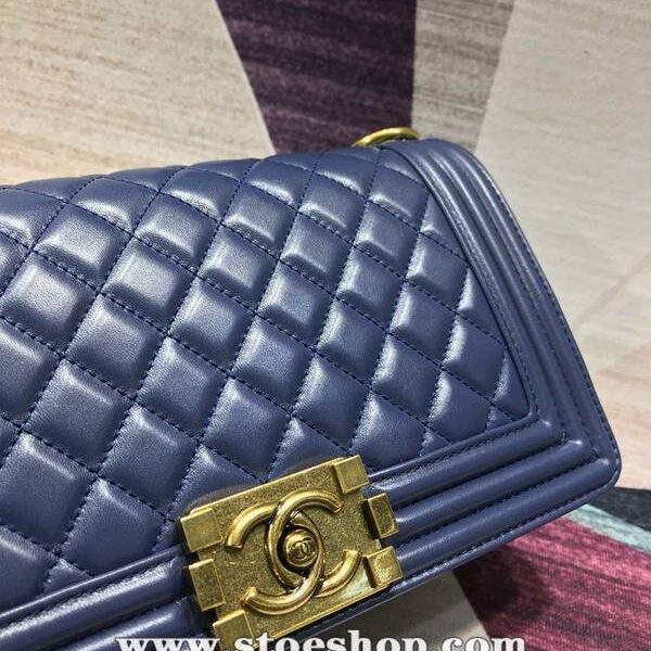 自設工廠A67086 BOY chanel口蓋包進口小羊皮chb11184