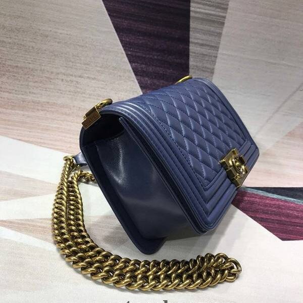 自設工廠A67086 BOY chanel口蓋包進口小羊皮chb11184