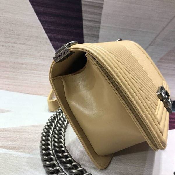 頂級頂級高仿包包A67086 BOY chanel口蓋包進口小羊皮chb11202