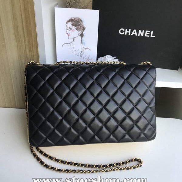頂級高仿chanel57276大號進口羊皮雙袋雙蓋頭chb11281
