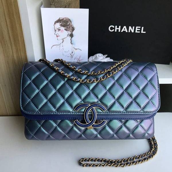 頂級原單chanel57276大號進口羊皮雙袋雙蓋頭chb11282