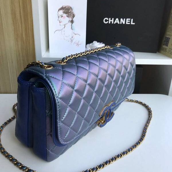 頂級原單chanel57276大號進口羊皮雙袋雙蓋頭chb11282