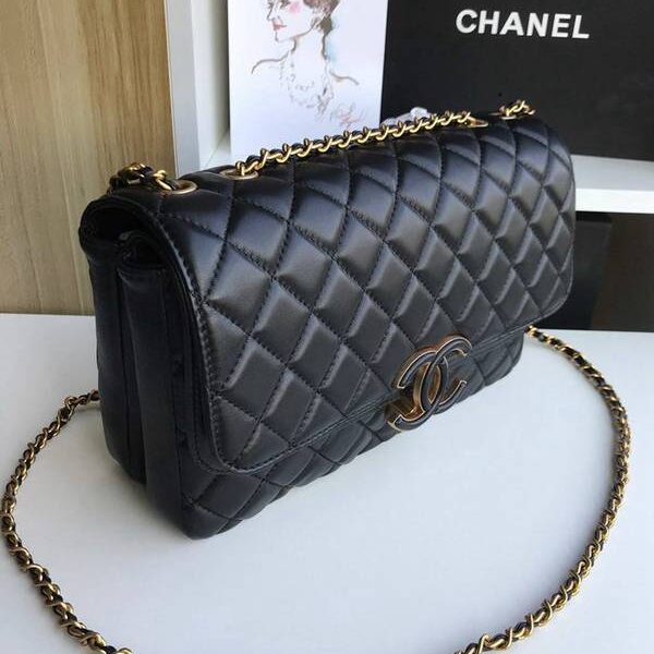 最高等級chanel57276大號進口羊皮雙袋雙蓋頭chb11283